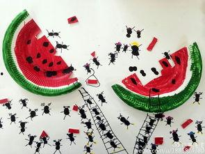 油画棒蚂蚁吃瓜,蚂蚁与瓜果的奇妙邂逅